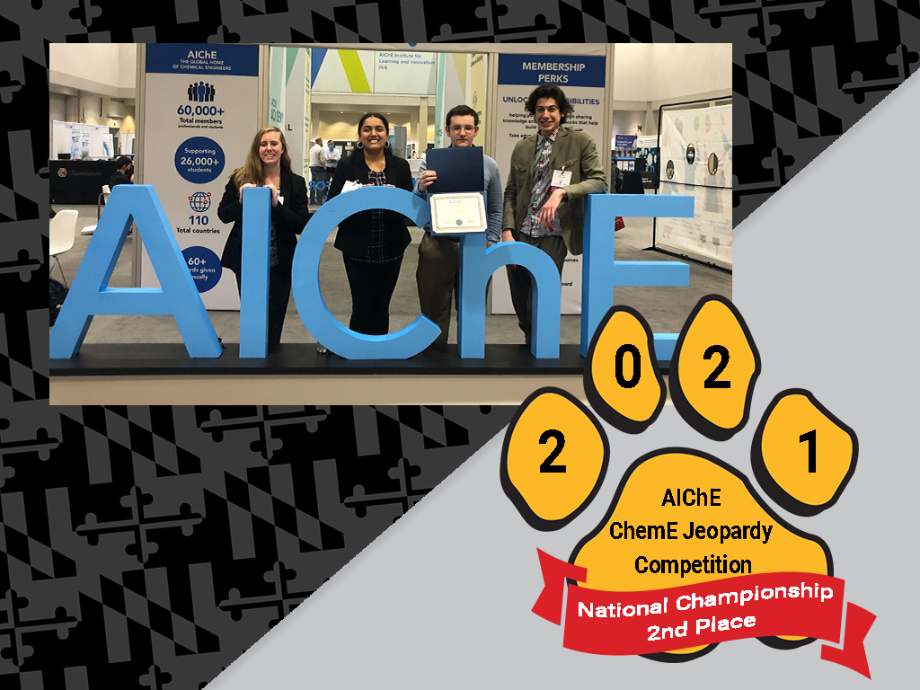 UMBC wins 2nd Place in AIChE National Jeopardy Competition